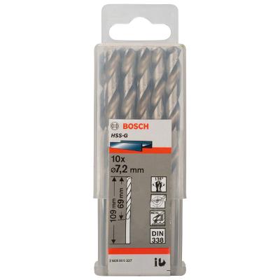 Broca Para Metal Bosch Aço Rápido Hss-G 7,2mm 10 Peças