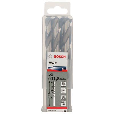 Broca Para Metal Bosch Aço Rápido Hss-G 11,8mm 5 Peças