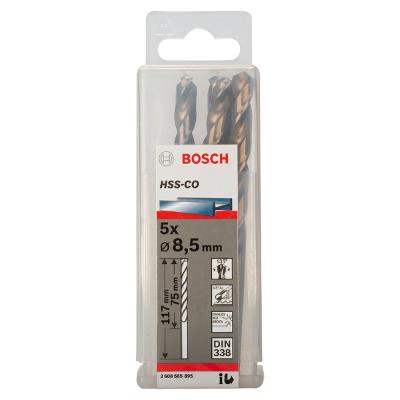 Broca Para Metal Bosch Aço Rápido Hss-Co 8,5mm 5 Peças
