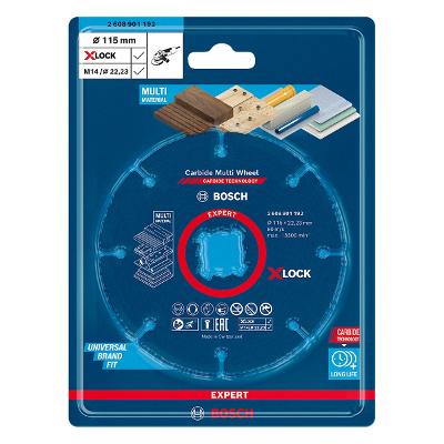 Disco Corte Bosch Carbide Multi Wheel X-Lock 115X22,23mm