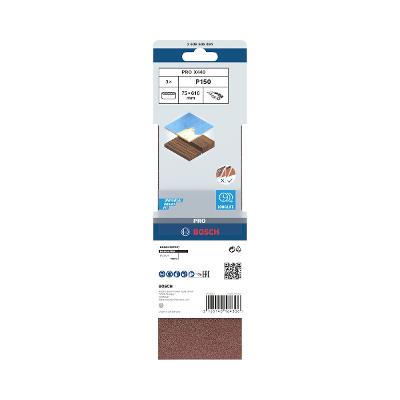 Cinta De Lixa Bosch Pro X440 75X610mm Grano 150 3Un