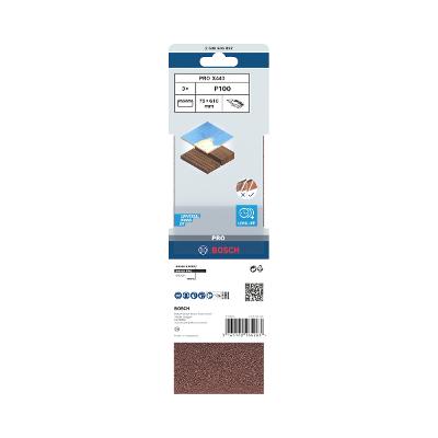 Cinta De Lixa Bosch Pro X440 75X610mm Grano 100 3Un