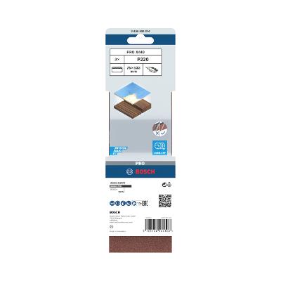 Cinta De Lixa Bosch Pro X440 75X533mm Grano 220 3Un