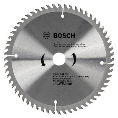 Disco Serra Circular Bosch Ecoline Ø184X20mm 60 Dentes