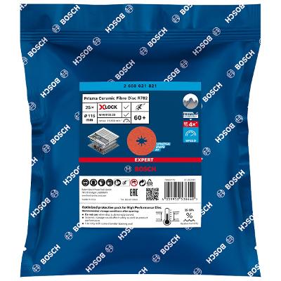 Disco Desbaste Bosch Expert Prisma Ceramic Ø115mm G60+ 25Pçs