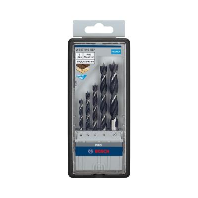 Jogo De 5 Brocas Para Madeira Bosch Pro Wood 4-10mm