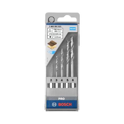 Jogo 5 Brocas Para Madeira Bosch Pro Wood Hss Hex 2,0-6,0mm