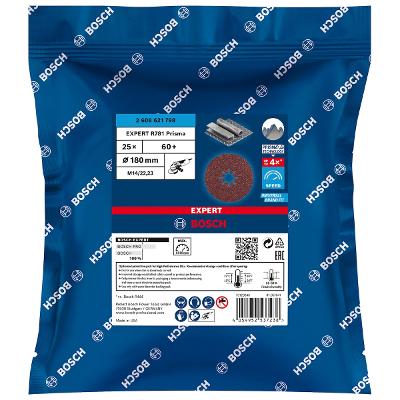 Jogo Disco Lixa Em Fibrabosch R781 Prisma Ceramic 180mm G60