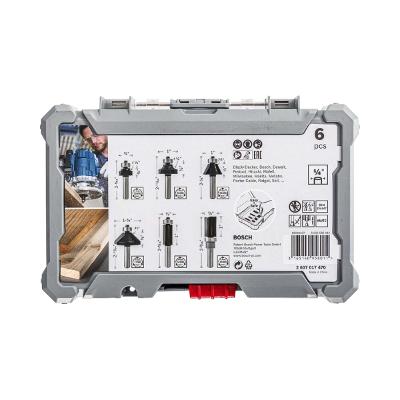 Jogo De Fresas Bosch Standard Encaixe De 1/4'' 6 Peças