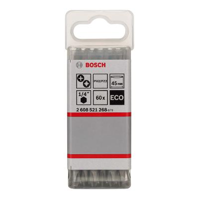 Ponta Dupla Parafusar Bosch Eco Extra Hard Ph2 Pz2 45mm 60U