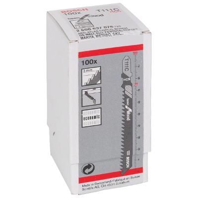 Lâmina Serra Tico Tico Bosch T111C Basic For Wood 100 Peças