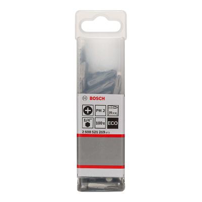 Ponta Parafusar Bosch Eco Extra Hard Ph2 25mm Phillips 100U