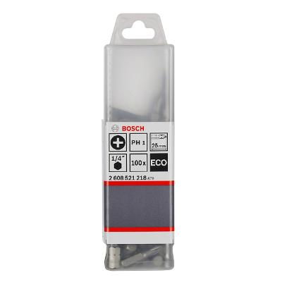 Ponta Parafusar Bosch Eco Extra Hard Ph1 25mm Phillips 100U