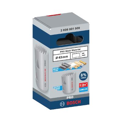 Serra Copo Bosch Pro Multi Material Cobalto 43 mm 1.11/16''