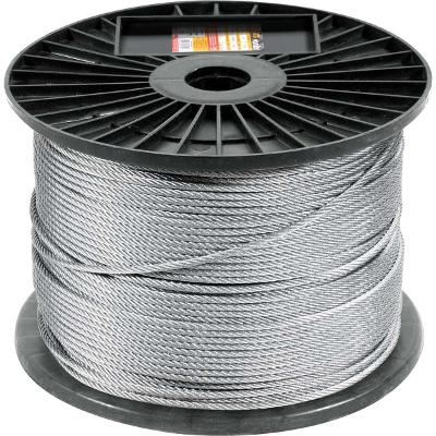 Cabo de aço af 1/16" alma de fibra 6x7 galv c/ 500m Vonder