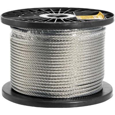 Cabo de aço aai 3/16" alma de aço 6x19m inox c/ 100m Vonder