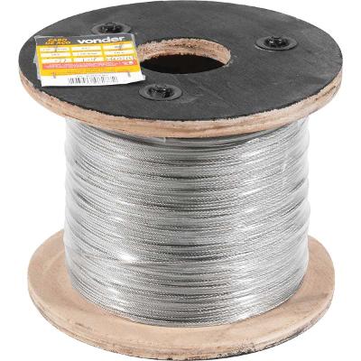 Cabo de aço aai 1/16" alma de aço 6x7 inox c/ 100m Vonder