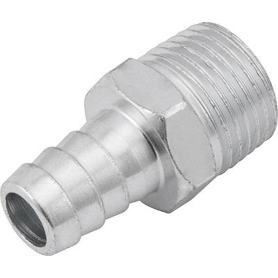 Espigão Fixo Macho Para Mangueira 1/2  Rosca 1/2  Npt Aço Zi
