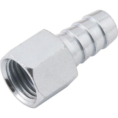 Espigão Fixo Fêmea Para Mangueira 3/8  Rosca 1/4  Npt Aço Zi