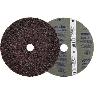 Disco lixa fibra 180mm g36 vdf12 com 10 peças Vonder