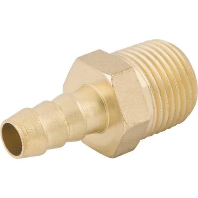 Espigão Fixo Macho Para Mangueira 1/4  Rosca 1/2  Npt Latão