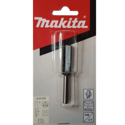 Fresa Paralela 6 mm x 12 mm x 64 mm x 32 mm Makita