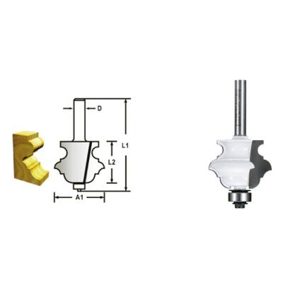 Fresa de Borda Diamantado 2-1/4 Haste 1/2 Makita