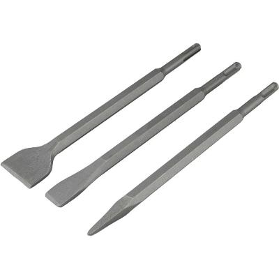 Jogo Ponteiro Talhadeiras Sds Plus 3Pçs 250mm 0,875kg Nove54