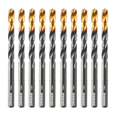 Jogo Broca Aço Rápido Titânio 6mm 10 Peças Gross