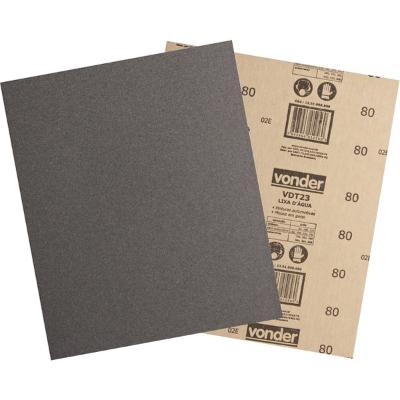 Lixa folha d'agua g180 225x275mm vdt-23 c/ 50 peças Vonder