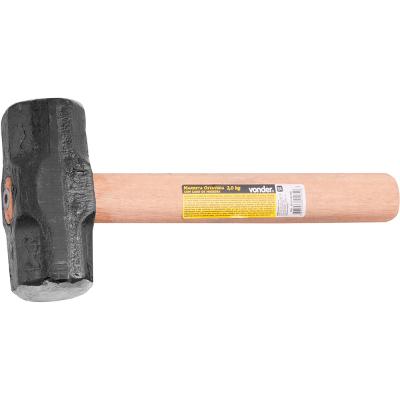 Marreta oitavada 2,0kg aço forjado cabo madeira Vonder