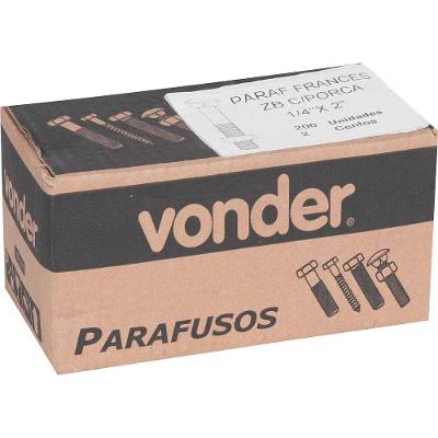 Parafuso Francês 1/4X2'' Zincado Nove54 UNC 20