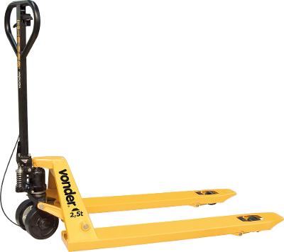Paleteira 2,5 ton 1150x685mm roda dupla nylon c/ freio