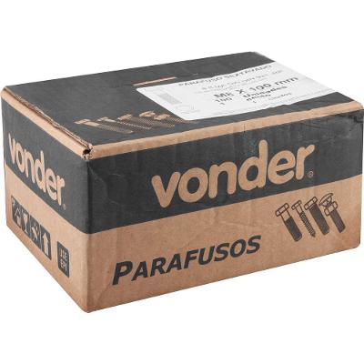 Parafuso Sext 8.8 08x100 Din931 Nove54 Aço Carbono