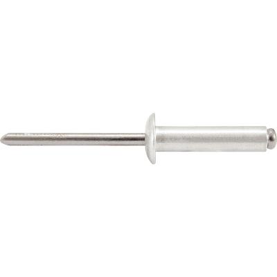 Rebite repuxo de alumínio 4,0x6,0mm mandril aço com 100 peça