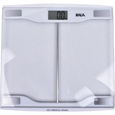 Balança Digital Vidro 150Kg Banheiro 4 Sensores Slim Kala