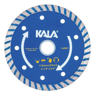 Disco Diamantado Turbo 4.3/8''  16Mm Seco/Refrigerado Kala