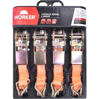 Catraca Móvel 800Kg 4,6M 25Mm 4 Peças Worker