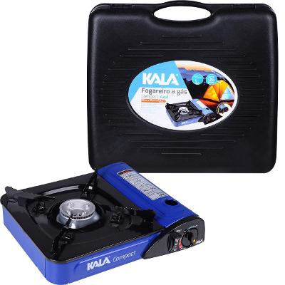 Fogareiro Gás Compacto Azul 200g Piezoelétrico Kala