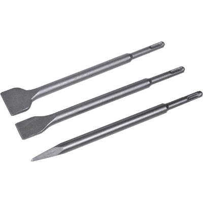 Jogo Ponteiro Talhadeiras Sds Plus 3 Peças Aço 1.3kg Worker