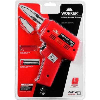 Pistola Solda 50 Watts 220V Profissional Worker