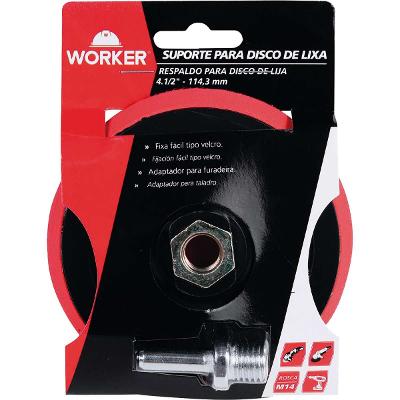 Suporte Disco Lixa 4.1/2'' 114,4Mm Worker