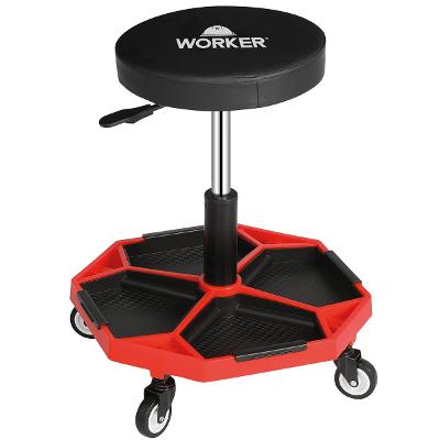 Banqueta Mecânico 136Kg Regulável Giratória 40-54cm Worker