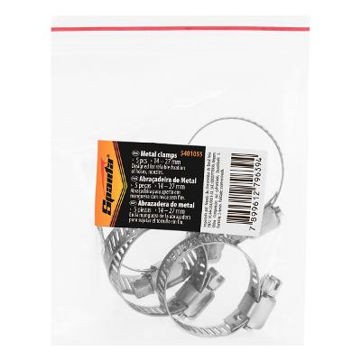 Abraçadeira Aço Galvanizado 14-27 Mm 5 Peças Sparta