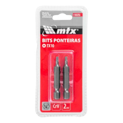 Bit Torx T10 50 mm Mtx 2 Peças