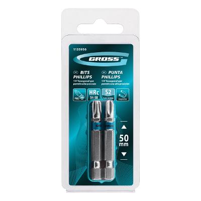 Bit Phillips Ph3 50 mm 2 Peças Gross Aço S2