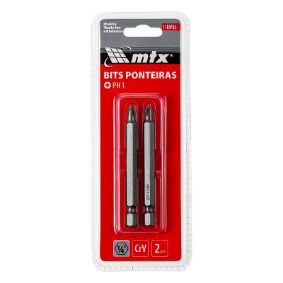 Bit Phillips Ph1 75 mm 2 Peças Mtx Cromo Vanádio