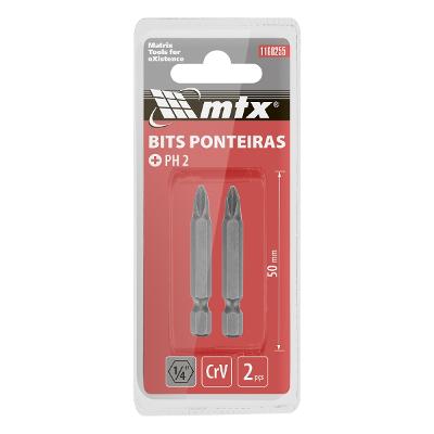 Bits Phillips Ph2 50 mm 2 Peças Mtx Haste 1/4