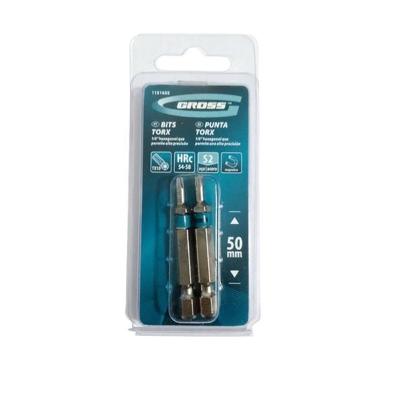 Bits Torx T40 25 mm Aço S2 58 Hrc Gross 2 Peças