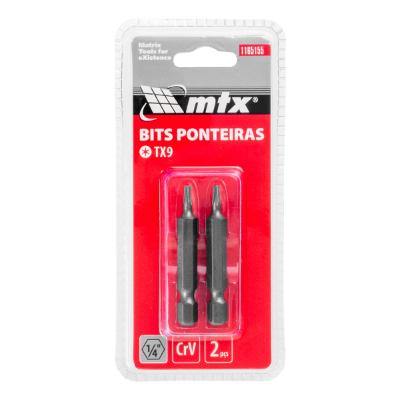 Bits Torx T9 50 mm 2 Peças Mtx